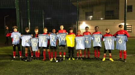 U13s Receive their Shirts for the Blackpool Cup!