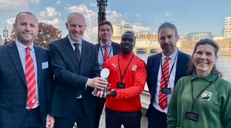 STFC Receive Community Club Award at the Houses of Parliament