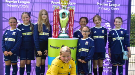 Premier League Trophy Visits Foundation Park