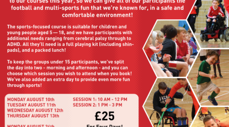 Pan-Disability Multi-Sports Courses Running this Summer