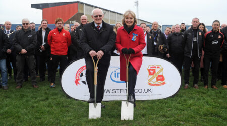 Breaking Ground on Site of New Sporting Facility