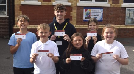 Gavin Kilkenny Surprises Rodbourne Cheney Primary School Students