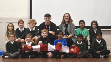 Ben Middlemas inspires Ferndale Primary pupils through Town Together initiative