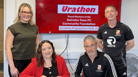 Urathon kicks off partnership with Swindon Town FC Community Foundation