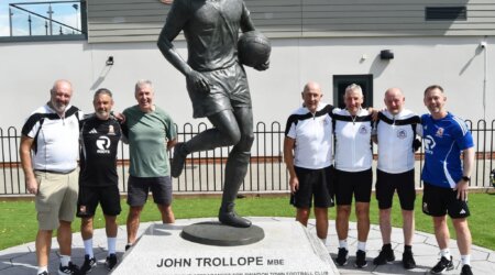 Foundation Park Welcomes John Shiels MBE on Inspirational 1,500-Mile Football Charity Tour!